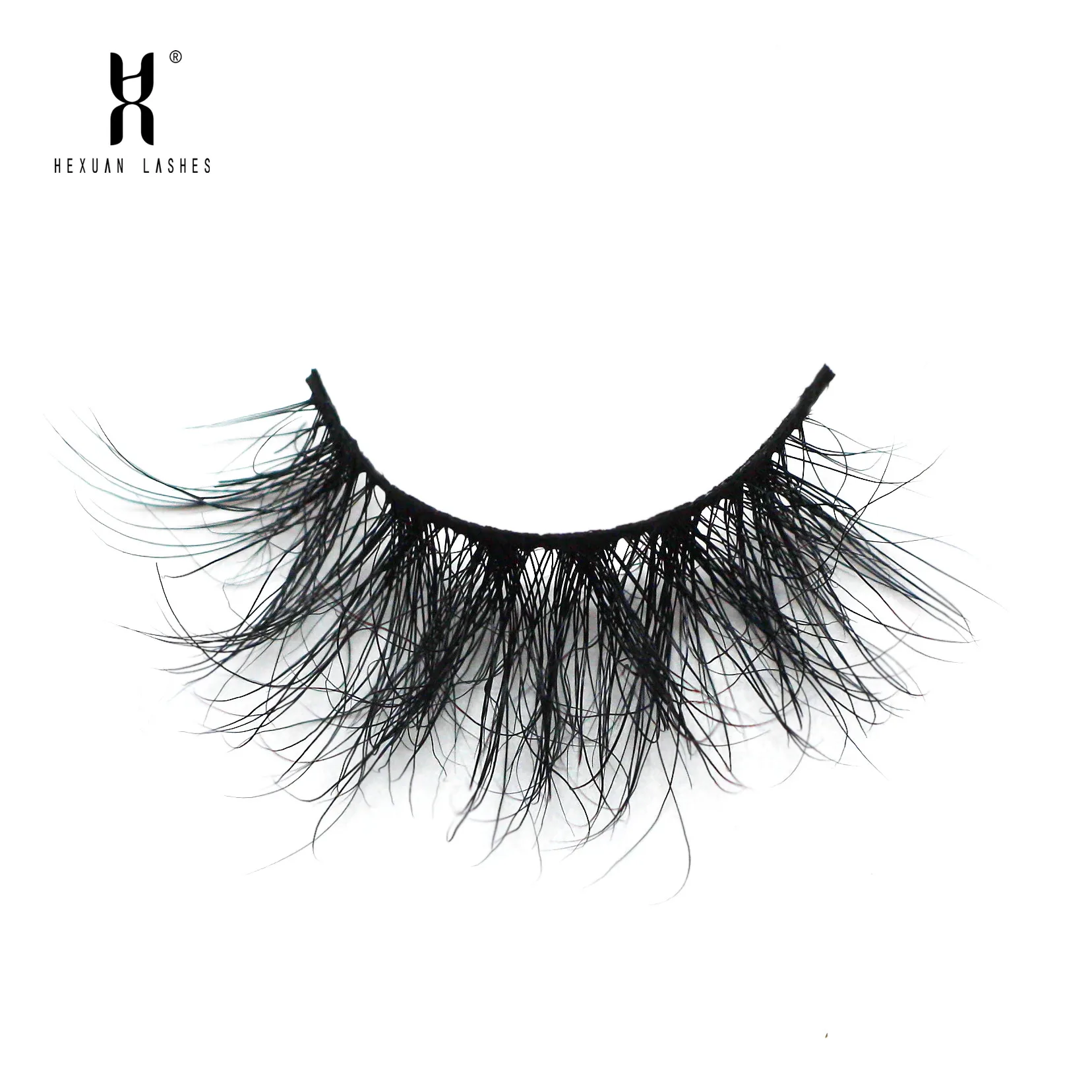 

HEXUAN 5D Mink lashes 100% Cruelty free Lashes Natural 25mm Long and thick False Eyelashes Handmade Reusable Lashes Makeup