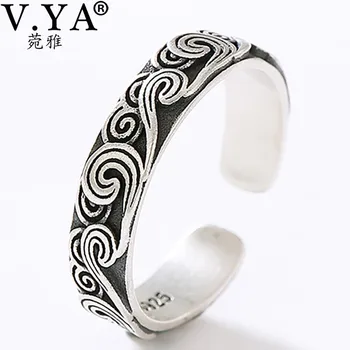 V.YA Vintage Cloud Carved Open Ring Fashion Jewelry S925 Sterling Silver Ring for Women Wedding Engagement Girl Gift
V.YA Vintage Cloud Carved Open Ring Fashion Jewelry S925 Sterling Silver Ring for Women Wedding Engagement Girl Gift