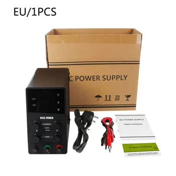 

4 Digits Switch Lab DC Power Supply Adjustable Digital Display Laboratory Practical Power Source 120V 3A