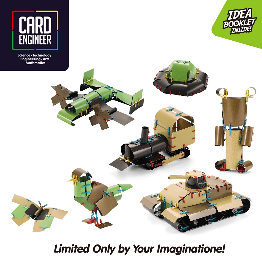 4 Colors Creative Card Builders Build Endless Creations Card Engineer Best Toy for Children
4 Colors Creative Card Builders Build Endless Creations Card Engineer Best Toy for Children