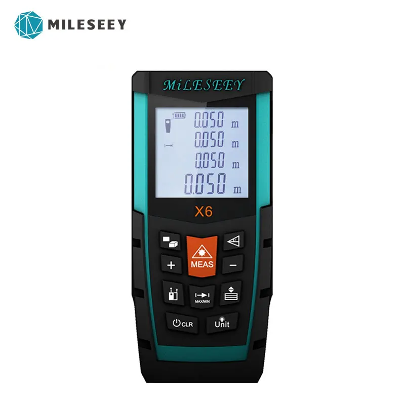 Mileseey X6 Handheld Rangefinder Laser Distance Meter Digital Laser Range Finder Laser Tape Measure 50M
Mileseey X6 Handheld Rangefinder Laser Distance Meter Digital Laser Range Finder Laser Tape Measure 50M