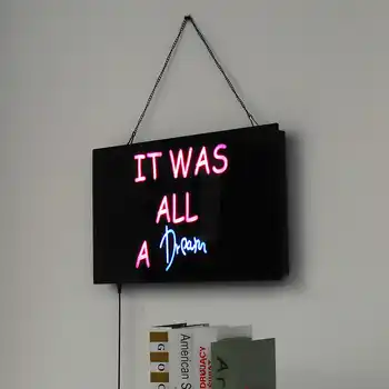 It Was All A Dream LED Light Tub Neon Sign Wall Decor Artwork Light Lamp Display Party Handmade Visual Artwork Bar Wall Decor
It Was All A Dream LED Light Tub Neon Sign Wall Decor Artwork Light Lamp Display Party Handmade Visual Artwork Bar Wall Decor