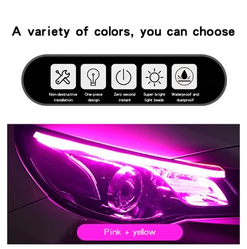 Car LED Daytime Running Light Ultra-thin Light Guide Bar Two-color White And Yellow Steering Streamer Decoration Light Marquee
Car LED Daytime Running Light Ultra-thin Light Guide Bar Two-color White And Yellow Steering Streamer Decoration Light Marquee