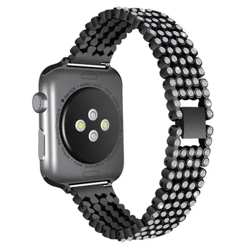 Bling Diamond Stainless Steel Bracelet For Apple Watch Band 40mm 44mm 38mm 42mm Watchband Loop Strap for iWatch Series 5 4 3 2 1
Bling Diamond Stainless Steel Bracelet For Apple Watch Band 40mm 44mm 38mm 42mm Watchband Loop Strap for iWatch Series 5 4 3 2 1