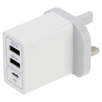 

Dual USB Charger Quick Charge 3.0 EU US UK Plug QC3.0 Type C PD Fast Wall Chargers for iPhone 11 XS 7 Samsung S20 Xiaomi 100pcs