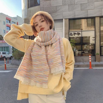 2020New Autumn and winter Segment dyeing Korean style Wool Scarf Solid color with any color Women Dual purpose Shawl
2020New Autumn and winter Segment dyeing Korean style Wool Scarf Solid color with any color Women Dual purpose Shawl