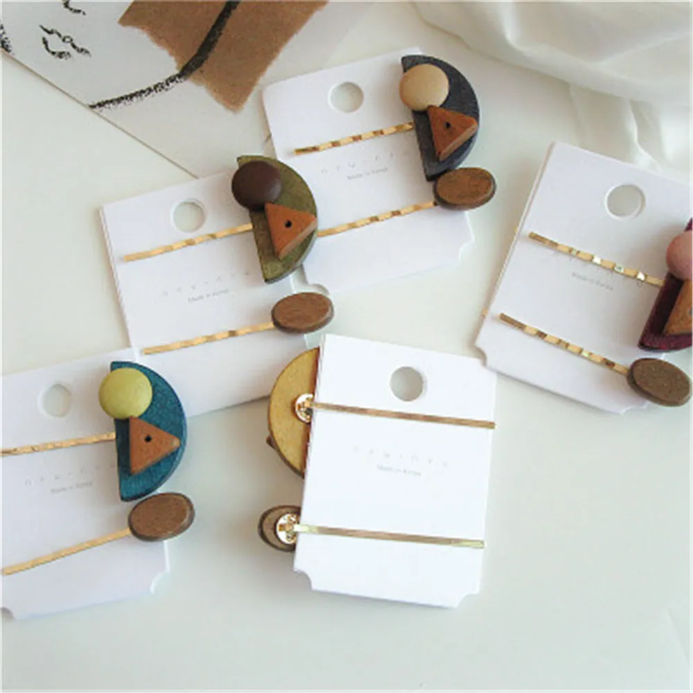 Korean Headdress Retro Wood Color Matching Girl Geometric Hair Clip Simple Fashion Side Clip Hair Clip Combination Accessories
Korean Headdress Retro Wood Color Matching Girl Geometric Hair Clip Simple Fashion Side Clip Hair Clip Combination Accessories