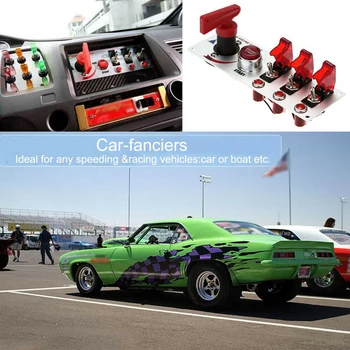 DC 12V Flip-up Ignition Switch Panel 5 In 1 Car Engine Start Push Button LED Indication Light DIY
DC 12V Flip-up Ignition Switch Panel 5 In 1 Car Engine Start Push Button LED Indication Light DIY