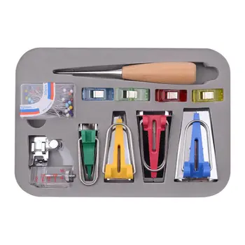 Fabric Sewing Bias Tape Maker Set DIY Making Patchwork Quilting Tool Household Machine Multifunction Binding Sewing Accessories
Fabric Sewing Bias Tape Maker Set DIY Making Patchwork Quilting Tool Household Machine Multifunction Binding Sewing Accessories