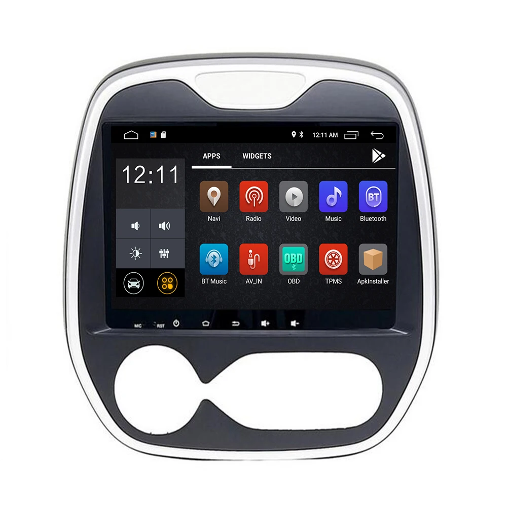 Автомобильный GPS-навигатор на Android 10 без DVD-плеера для Renault Capture AUTO 2011-2019 9 дюймов