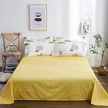 New Yellow Geometric Pattern Bed Sheet 1pc 100% Cotton Flat Sheet Solid Color Mattress Protector Cover Twin Full Queen King Size
New Yellow Geometric Pattern Bed Sheet 1pc 100% Cotton Flat Sheet Solid Color Mattress Protector Cover Twin Full Queen King Size