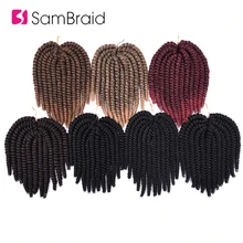 SAMBRAID Box Braids Crochet Braids 14 Inch Synthetic Braiding Hair Ombre Colored Hair Extensions 12 Strands
SAMBRAID Box Braids Crochet Braids 14 Inch Synthetic Braiding Hair Ombre Colored Hair Extensions 12 Strands