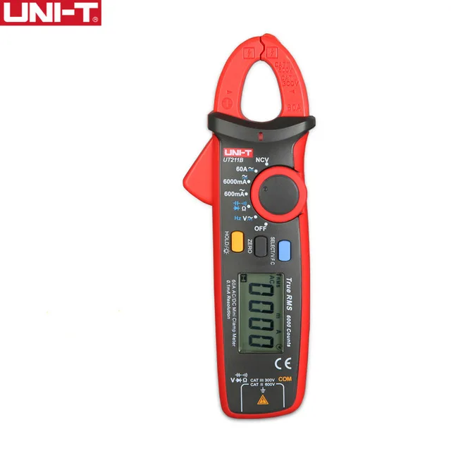 Multifunction Multimetro UNI-T UT211B 60A High Resolution LCD True RMS Clamp Meters W/ V.F.C. NCV Test & Zero Mode
Multifunction Multimetro UNI-T UT211B 60A High Resolution LCD True RMS Clamp Meters W/ V.F.C. NCV Test & Zero Mode