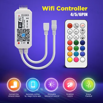 RGB RGBW RGBWW Wifi LED Controller strip light Wireless IR Remote 12V Music Mini Controller for LED Strip Light
RGB RGBW RGBWW Wifi LED Controller strip light Wireless IR Remote 12V Music Mini Controller for LED Strip Light