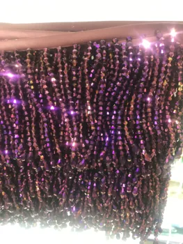 8-10cm wide 10 yards purple Fully Handmade Beaded Fringe Suitable for dress, bag and shoes
8-10cm wide 10 yards purple Fully Handmade Beaded Fringe Suitable for dress, bag and shoes