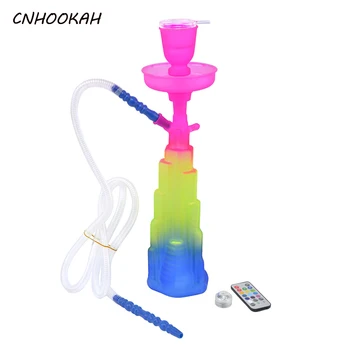 CNHOOKAH Burj Khalifa Shisha Glass Hookah Arab Chicha Single Plastic Pipe Cachimba Seven Colors LED Light Base Narguilé Gift
CNHOOKAH Burj Khalifa Shisha Glass Hookah Arab Chicha Single Plastic Pipe Cachimba Seven Colors LED Light Base Narguilé Gift
