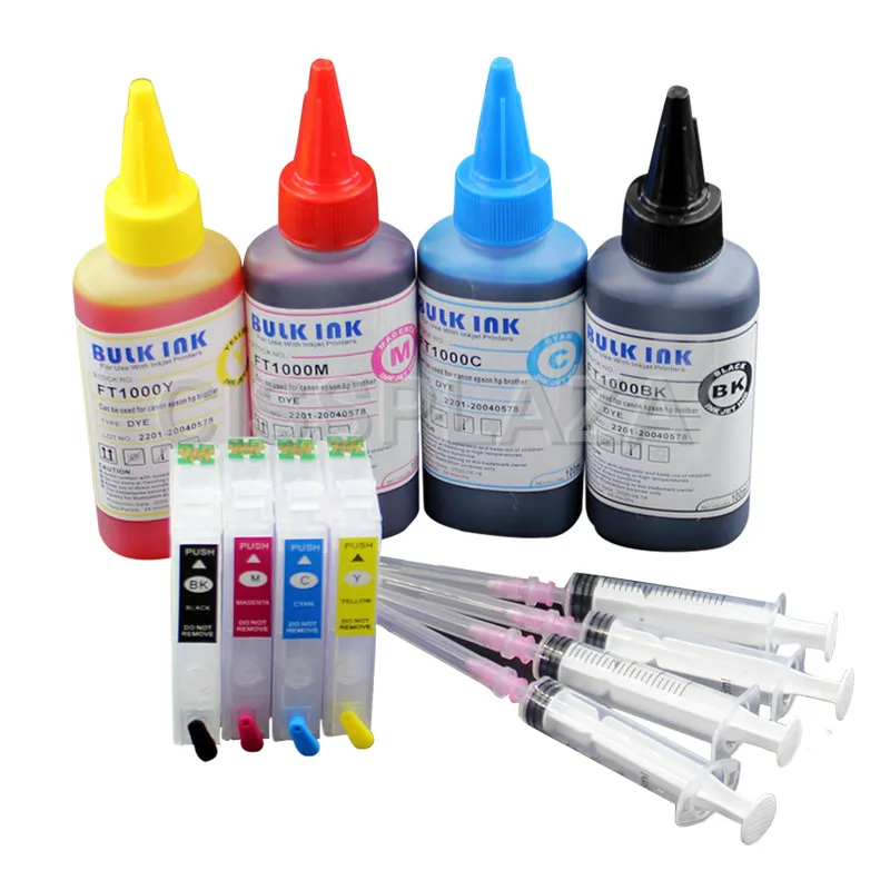 CISSPLAZA 1SET Europe T603XL 603XL Refill Ink Cartridge + Dye Ink Compatible for epson XP 4100 4105 2100 2105 3100 3105
CISSPLAZA 1SET Europe T603XL 603XL Refill Ink Cartridge + Dye Ink Compatible for epson XP 4100 4105 2100 2105 3100 3105