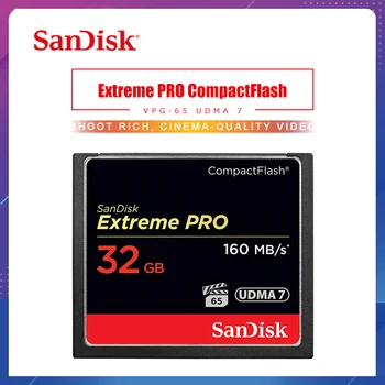 

SanDisk Memory Card CF Extreme Pro 16GB 32GB 64GB 128GB 256GB CompactFlash 1067X 160MB/s For Rich 4K and Full HD Video SDCFXPS