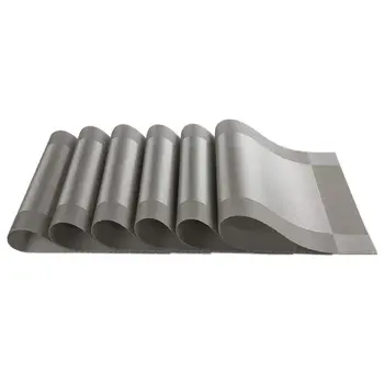 Silver Placemats,Silver Table Mats,Non-slip Insulation Table Dinner Mats Weave Washable Dining Placemats for Kitchen Table Set.
Silver Placemats,Silver Table Mats,Non-slip Insulation Table Dinner Mats Weave Washable Dining Placemats for Kitchen Table Set.
