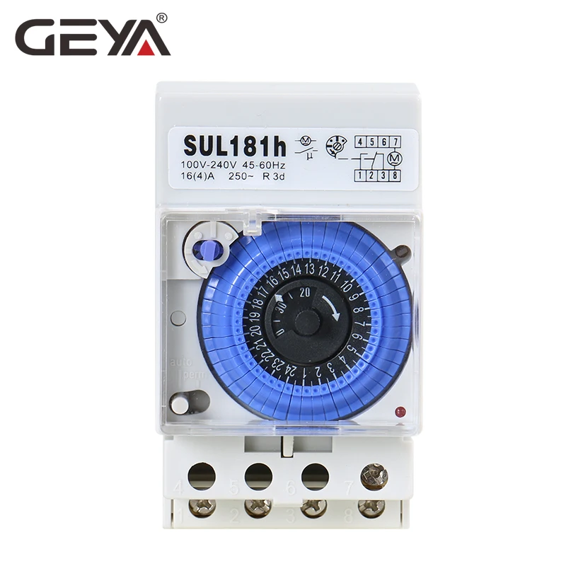 Free Shipping GEYA SUL181h Din Rail Analog Mechanical Timer Switch 30 Minutes Programmable110V 220V Timer
Free Shipping GEYA SUL181h Din Rail Analog Mechanical Timer Switch 30 Minutes Programmable110V 220V Timer