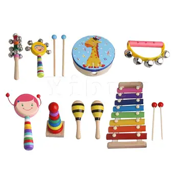 Yibuy Kids Musical Instruments Set 9 Pcs Child Percussion Toy for Girls with Carry Bag
Yibuy Kids Musical Instruments Set 9 Pcs Child Percussion Toy for Girls with Carry Bag