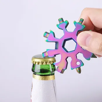 Portable 18 In 1 Mini Snowflake Multi Pocket Tool Spanner Hex Wrench Multipurpose Camp Survive Outdoor Hike Key Ring Key Chain
Portable 18 In 1 Mini Snowflake Multi Pocket Tool Spanner Hex Wrench Multipurpose Camp Survive Outdoor Hike Key Ring Key Chain