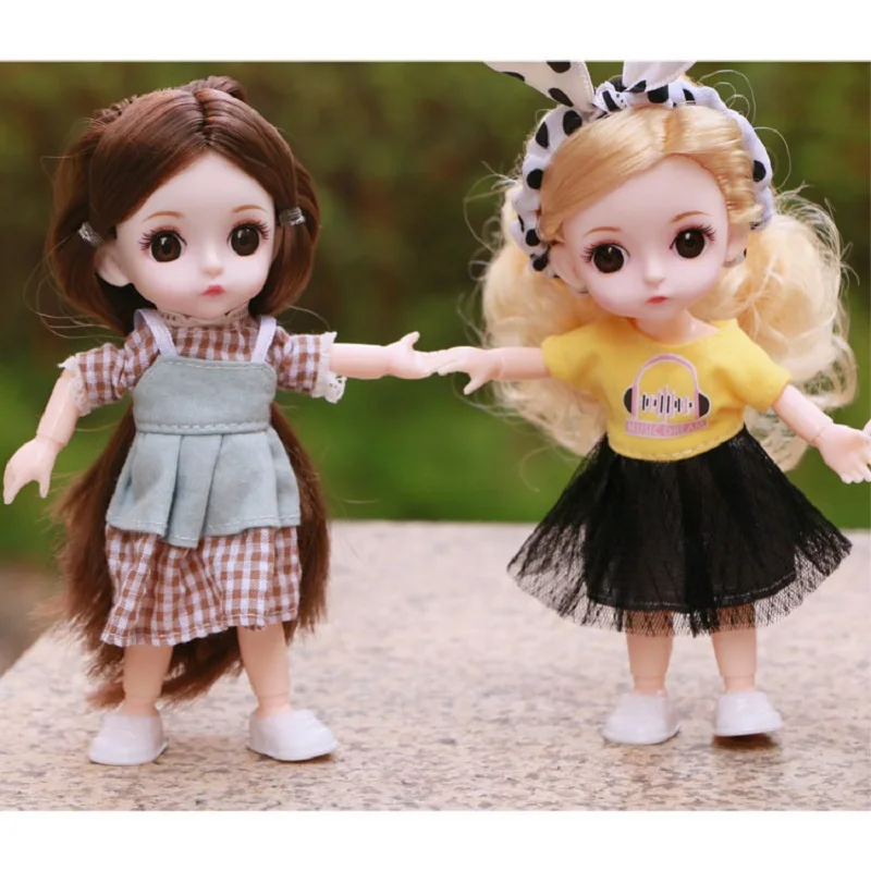 2019 hot 16cm 13 ball joint BJD doll with clothes Fashion Doll Toy multi-joint Mini toys Gift for girls nude Body AT69
2019 hot 16cm 13 ball joint BJD doll with clothes Fashion Doll Toy multi-joint Mini toys Gift for girls nude Body AT69