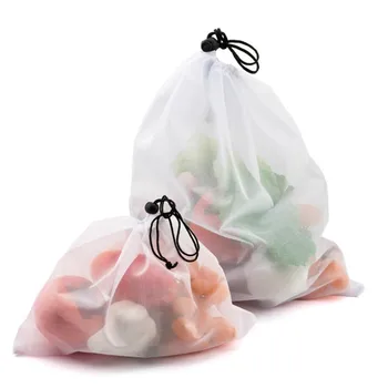 Reusable Vegetable Fruit Mesh Produce Bags Washable Black String Bags for Grocery Shopping Storage Toys Sundries Organizer Tote
Reusable Vegetable Fruit Mesh Produce Bags Washable Black String Bags for Grocery Shopping Storage Toys Sundries Organizer Tote
