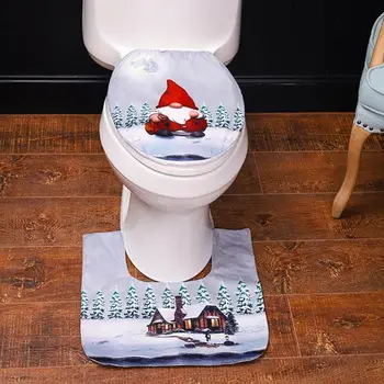 2pcs/set Christmas Toilet Seat Cover Foot Pad Rug Mat Funny Swedish Gnome Santa Bathroom Home Decoration
2pcs/set Christmas Toilet Seat Cover Foot Pad Rug Mat Funny Swedish Gnome Santa Bathroom Home Decoration