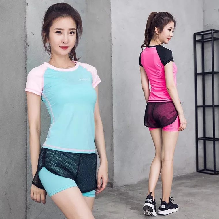 Korean-style Summer New Style Short Sleeve Yoga Two-Piece Set Outdoor Fitness Suit Sports Set Yoga Clothes Women's
Korean-style Summer New Style Short Sleeve Yoga Two-Piece Set Outdoor Fitness Suit Sports Set Yoga Clothes Women's