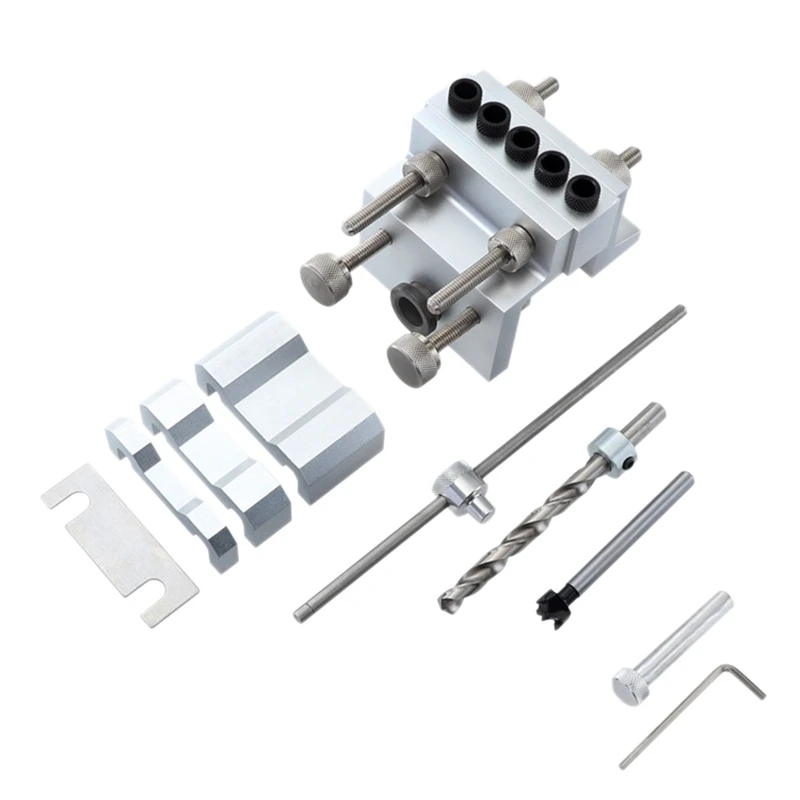 3 in 1 Aluminium Alloy Woodworking Hole Drill Punch Positioner Guide Locator Jig Tool Kit Wood Working Joinery DIY Tool
3 in 1 Aluminium Alloy Woodworking Hole Drill Punch Positioner Guide Locator Jig Tool Kit Wood Working Joinery DIY Tool