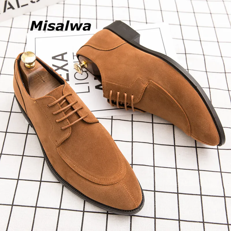 Misalwa Dropshipping Men Flats Casual Pointy Lace-up Dress Shoes Lightweight Office Business Wedding Male Loafers 
Misalwa Dropshipping Men Flats Casual Pointy Lace-up Dress Shoes Lightweight Office Business Wedding Male Loafers
