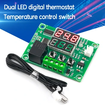 DC 12V W1219 Dual LED Digital Display Thermostat Thermometer Temperature Controller Regulator Switch Relay NTC Sensor Module
DC 12V W1219 Dual LED Digital Display Thermostat Thermometer Temperature Controller Regulator Switch Relay NTC Sensor Module