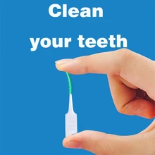 150 pieces Interdental brush cleaning between teeth oral care toothpick dental tool floss orthodontic I shape tooth brush 
150 pieces Interdental brush cleaning between teeth oral care toothpick dental tool floss orthodontic I shape tooth brush