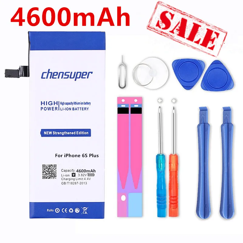 Аккумулятор chensuper с увеличенной емкостью 4600 мА · ч для Apple iphone 6S PLUS 6S PLUS 5,5 дюйма 5,5 дюйма
Аккумулятор chensuper с увеличенной емкостью 4600 мА · ч для Apple iphone 6S PLUS 6S PLUS 5,5 дюйма 5,5 дюйма