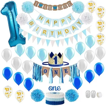 One Year Old Birthday Set Boy Party Decoration Baby First Birthday Party Balloon Set Banner One Baby Party Decoration
One Year Old Birthday Set Boy Party Decoration Baby First Birthday Party Balloon Set Banner One Baby Party Decoration