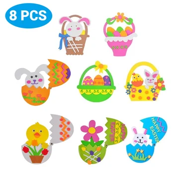 8pcs DIY Craft Bunny Egg Basket Toy Decortion for Kids Room Living Room Glass Window crafts diy toys for children's toys
8pcs DIY Craft Bunny Egg Basket Toy Decortion for Kids Room Living Room Glass Window crafts diy toys for children's toys