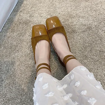 SLHJC 2020 Spring New Arrival Shoes Flat heel Square Toe Ankle Strap Ballet Flats Women Casual Daily Shoes
SLHJC 2020 Spring New Arrival Shoes Flat heel Square Toe Ankle Strap Ballet Flats Women Casual Daily Shoes