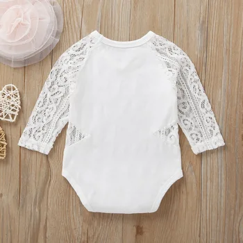 2020 ins boy girl cotton solid color lace triangle romper spring autumn unisex long sleeve jumpsuit outfit infant classic casual
2020 ins boy girl cotton solid color lace triangle romper spring autumn unisex long sleeve jumpsuit outfit infant classic casual