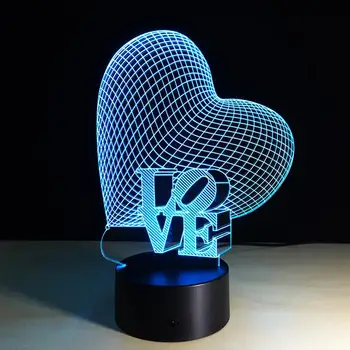 Table Lamp Night Light Desk Light Acrylic 3D LED Light Decoration Atmosphere Touch Control Gifts Valentine Wife Gift 7 Colors
Table Lamp Night Light Desk Light Acrylic 3D LED Light Decoration Atmosphere Touch Control Gifts Valentine Wife Gift 7 Colors