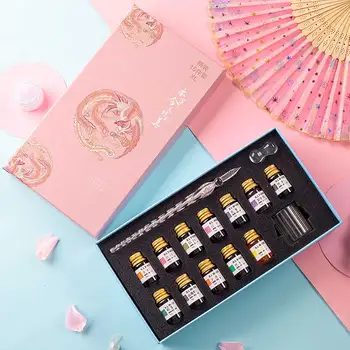 Kids Glass Pen Set Art For Calligraphy Signatures Dip Easy Clean Gift Stationery 12 Colors Ink Drawing Writing With Holder
Kids Glass Pen Set Art For Calligraphy Signatures Dip Easy Clean Gift Stationery 12 Colors Ink Drawing Writing With Holder