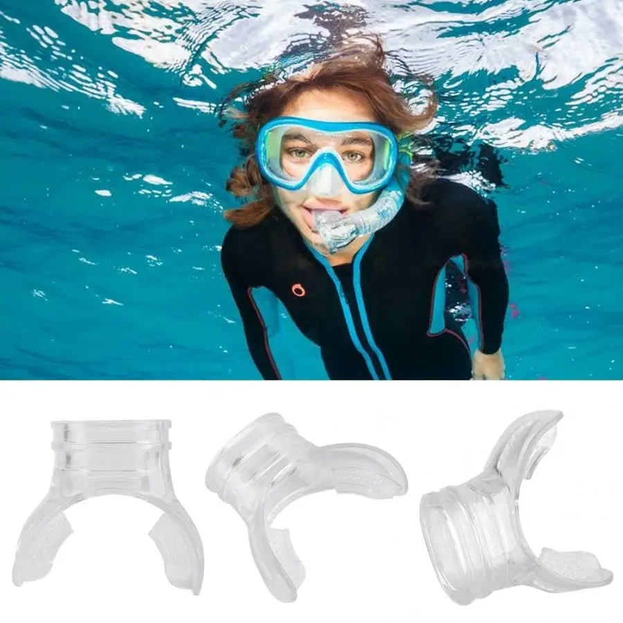 Silicone Mouth Piece Diving Snorkel Silicone Bite Mouthpiece Mouth Piec ZTJ MB 