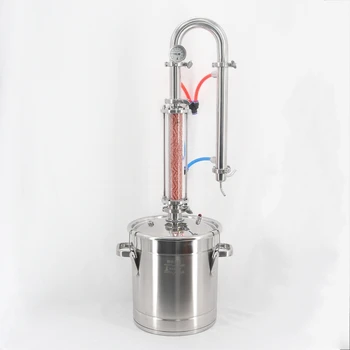 New 22L Home Distiller Tubular Exchanger Distiller Moonlight Alcohol Machine Copper Net Bubble Cap Tower Distillation
New 22L Home Distiller Tubular Exchanger Distiller Moonlight Alcohol Machine Copper Net Bubble Cap Tower Distillation