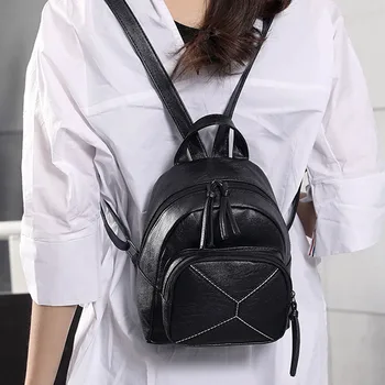 Women Solid Color Backpack High Quality Youth PU Leather School Bags For Teenage Girls Female Slim Rucksacks #YJ
Women Solid Color Backpack High Quality Youth PU Leather School Bags For Teenage Girls Female Slim Rucksacks #YJ
