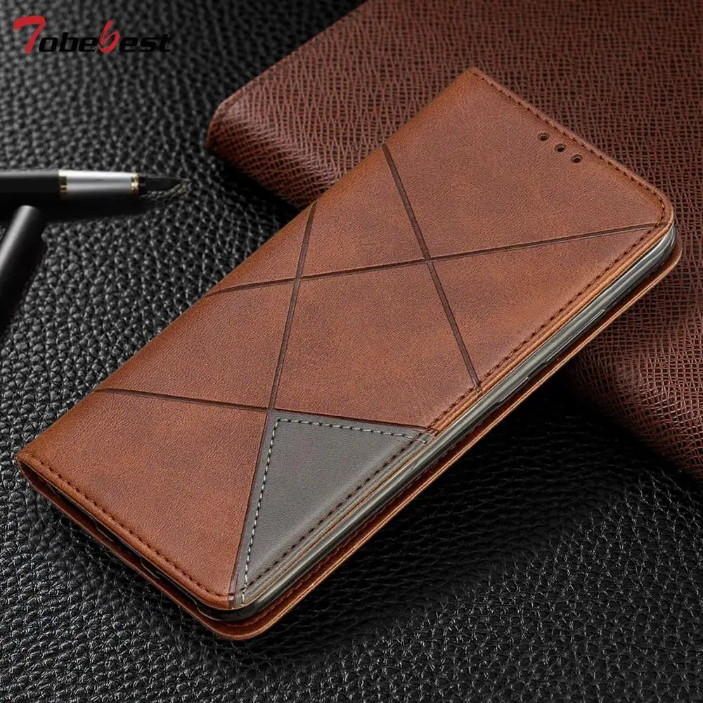 Магнитный кожаный чехол-бумажник Tobebest для Xiaomi Redmi Note 7 чехол с карманом карт |