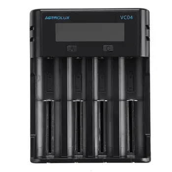 Astrolux VC04 Type-C 2A Quick Charge Li-ion Ni-MH Battery Charger Current Optional USB Charger For 18650 26650 21700 AA A
Astrolux VC04 Type-C 2A Quick Charge Li-ion Ni-MH Battery Charger Current Optional USB Charger For 18650 26650 21700 AA A