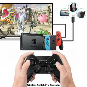Gamepad For Nintend Switch Pro Game joystick Controller Remote Gamepad Joystick 6-Axis Handle Wireless Controller
Gamepad For Nintend Switch Pro Game joystick Controller Remote Gamepad Joystick 6-Axis Handle Wireless Controller