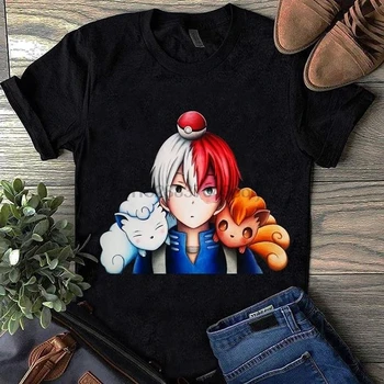 Shoto Todoroki And Pokemonharajuku Streetwear Shirt Menalolan Vulpix T-Shirt
Shoto Todoroki And Pokemonharajuku Streetwear Shirt Menalolan Vulpix T-Shirt