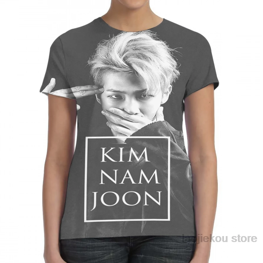 kim namjoon men t-shirt women all over print fashion girl t