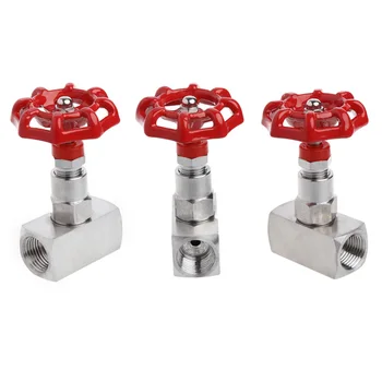1/2\" DN15 Stainless Steel 304 High Pressure Needle Valve Female Thread J13W 160P
1/2\" DN15 Stainless Steel 304 High Pressure Needle Valve Female Thread J13W 160P